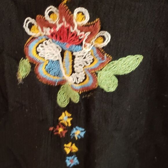 Free People Flowy Floral Embroidered Dress, Sz Small - Picture 10 of 15